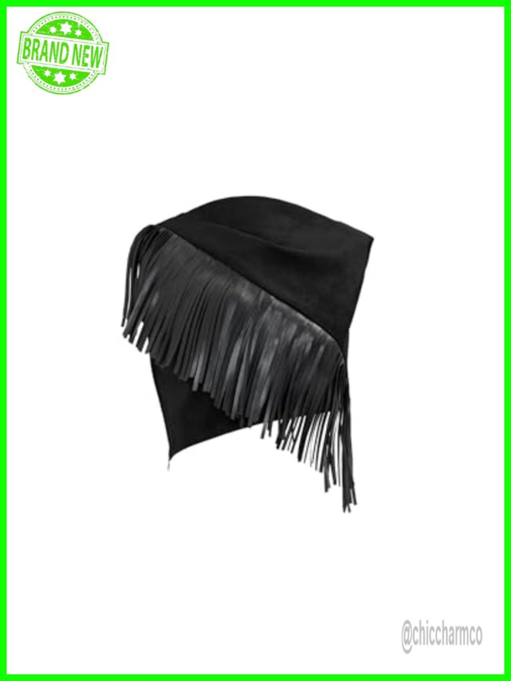 JW PEI Ariana Asymmetric Fringe Sueded Crop Top - Women's Polyester Spandex